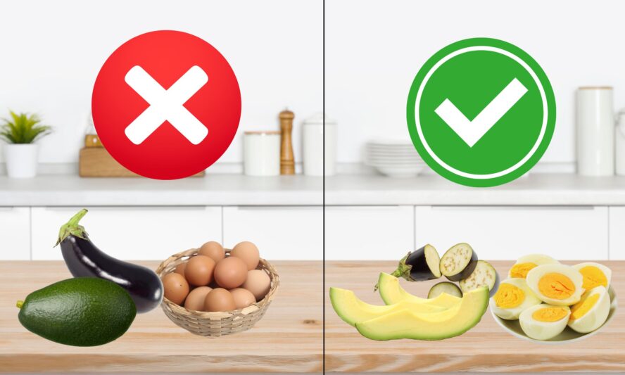 Những nguyên vật liệu không nên cho vào lò vi sóng Chefs 3 Không để trái cây, trứng có vỏ hoặc thực phẩm đóng hộp vào lò vi sóng