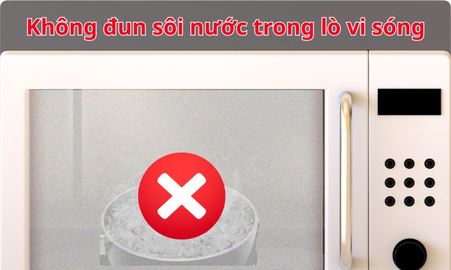 Những nguyên vật liệu không nên cho vào lò vi sóng Chefs 5 Không đun sôi nước trong lò vi sóng